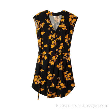 Women's  Short Sleeve Blouses Flowy Summer Tunic Tops